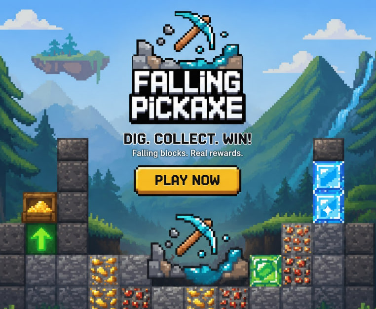 Falling Pickaxe: Pixmove Slot